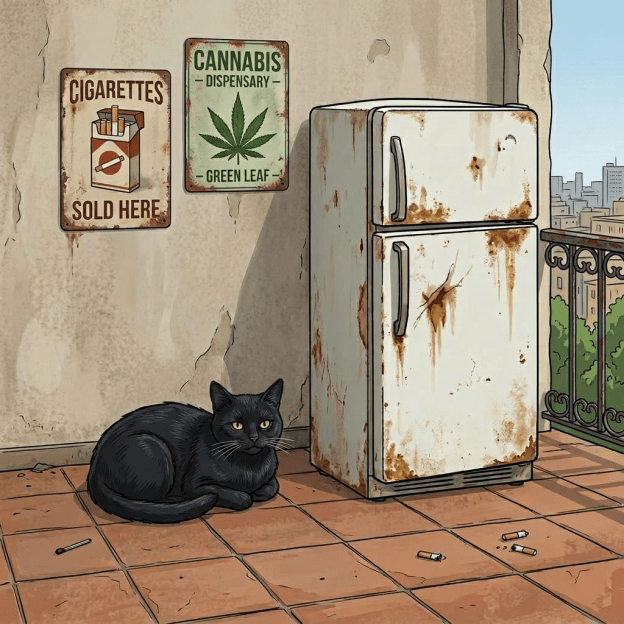 Cross-section of a house basement with labeled underground power feed, electrical wiring, and foundation details